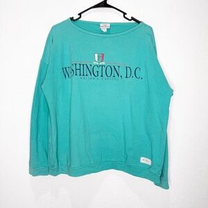 Vintage Washington DC 100% Cotton Sweatshirt Pull On